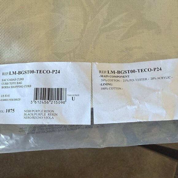 Lanvin X Future Curb Cotton Tote Bag, Purple - Picture 15 of 16